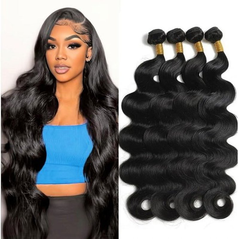 Bundles Human Hair Body Wave Human Hair Bundles 18 20 22 24 Inch Unprocessed Brazilian Virgin Hair Body Wave Bundles Human Hair 4 Bundle Human Hair Extensions Human Hair