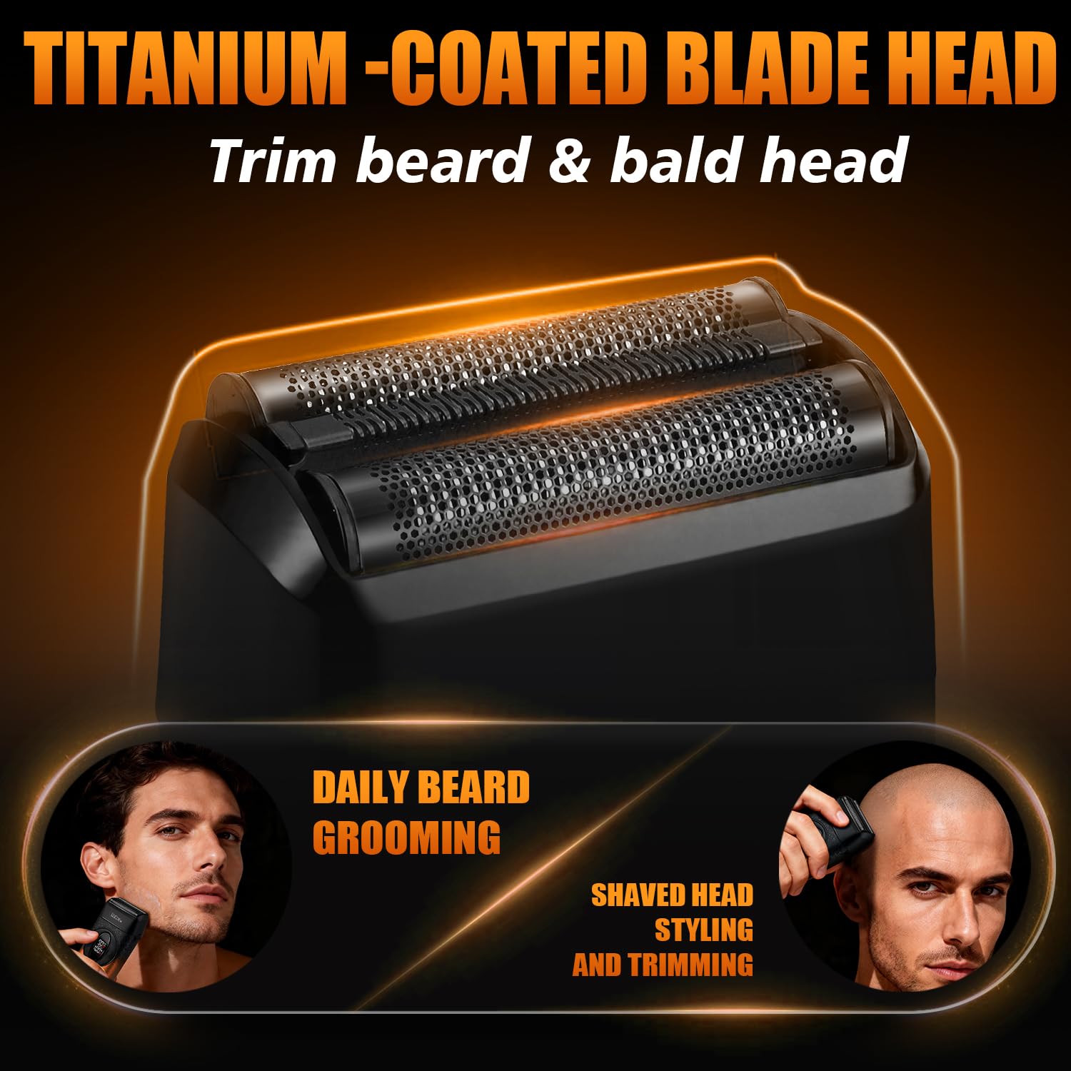 DSP Foil Shaver for Men, Cordless Rechargeable, Bald Head Trimmer