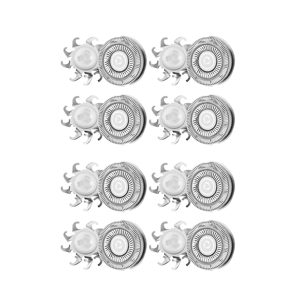 8 PCS Pro Head Shaver Double Ring Blade Compatible with Freebird FlexSeries Pro Electric Head Shaver