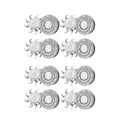 8 PCS Pro Head Shaver Double Ring Blade Compatible with Freebird FlexSeries Pro Electric Head Shaver