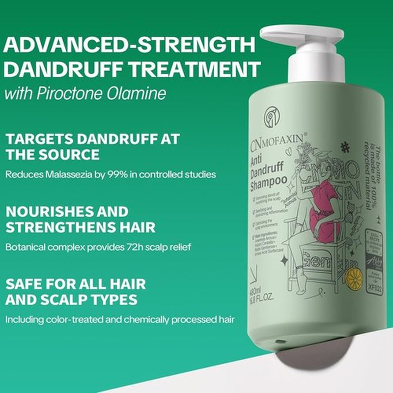 Regine Switzerland Anti Dandruff Shampoo - Deep Cleansing & Sebum Control - 16.8 fl. oz for Men & Women