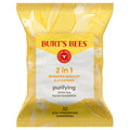 Burt’s Bees Purifying White Tea Facial Towelettes, 100% Plant Based Cloths; 99% Natural Origin; Removes Makeup and Cleanses; No Rinsing; All Skin Types (Pack May Vary)