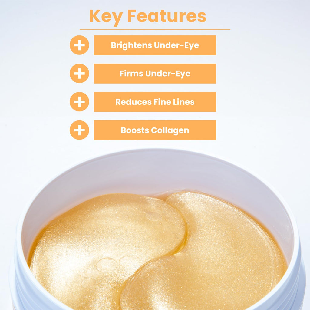 My Ingredients Gold & Snail Mucin Hydrogel Eye Patches 30 Pairs- Dark Circle and Puffy Eye Treatment, Energizing Solution for Tired Eyes, Korean Under Eye Patches for Dark Circles and Undereye Bags