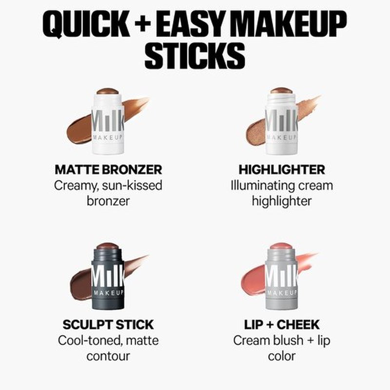 Milk Makeup Sculpt Stick - Cool-Toned Cream Contour for Natural Dimension & Shape - Hydrating Formula with Thyme Extract