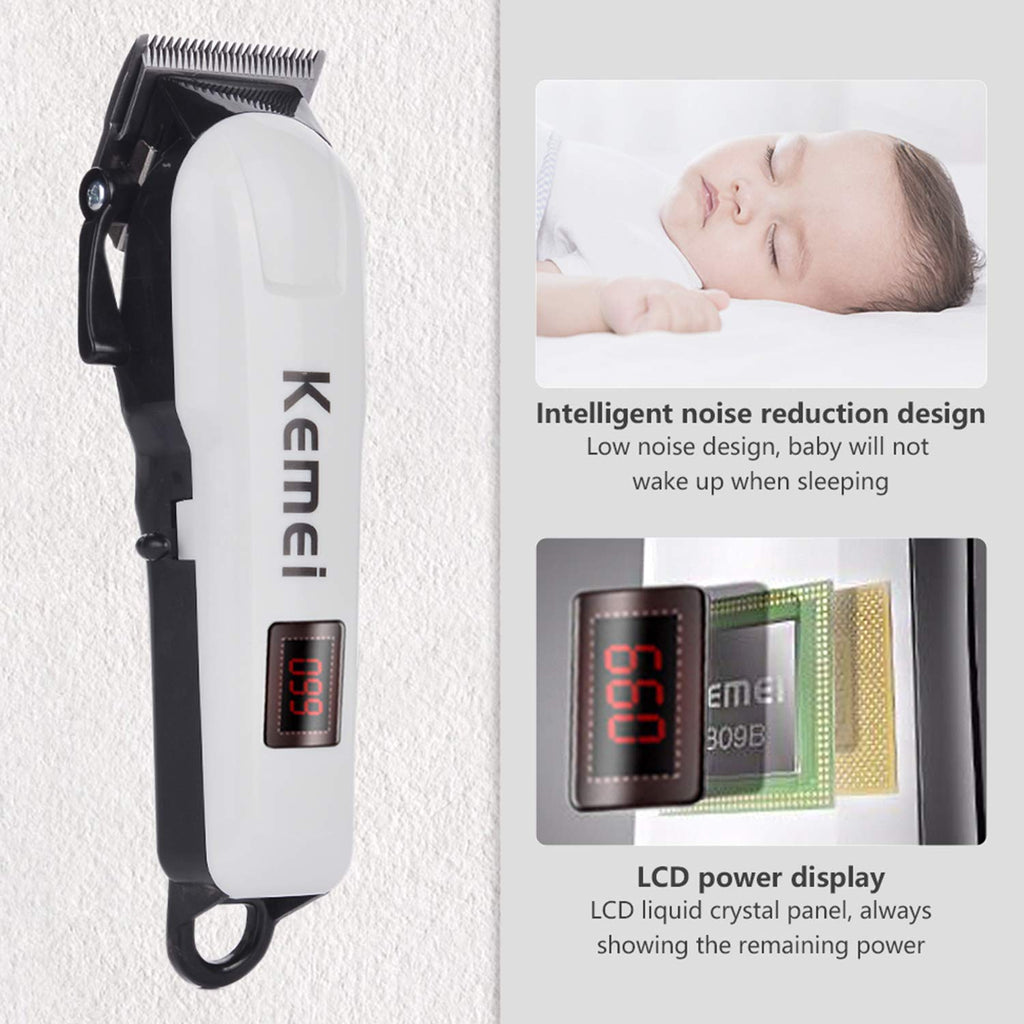 F.Lashes Hair Clippers for Men Cordless Hair Clipper Hair Cutting Kit Rechargeable Low-Noise Household Hair Trimmer for Men Clippers for Hair Cutting Professional