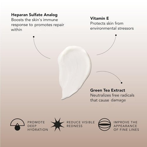 Senté Dermal Repair Facial Cream - Nourishing Formula for Rosacea & Sensitive Skin | Hydrate & Soothe | 1.7 Fl Oz