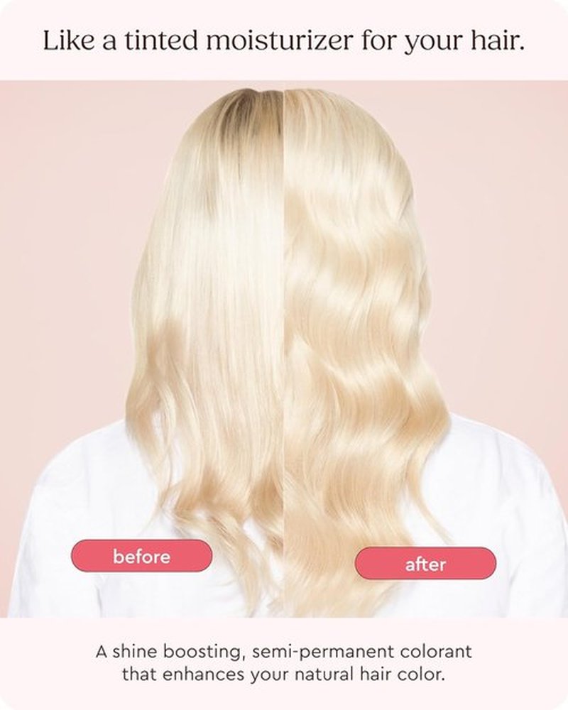 Glaze Supergloss Color Conditioning Gloss - Hydrating Semi-Permanent Hair Gloss for Light Blonde - 6.4 Fl Oz - Purple Pearl