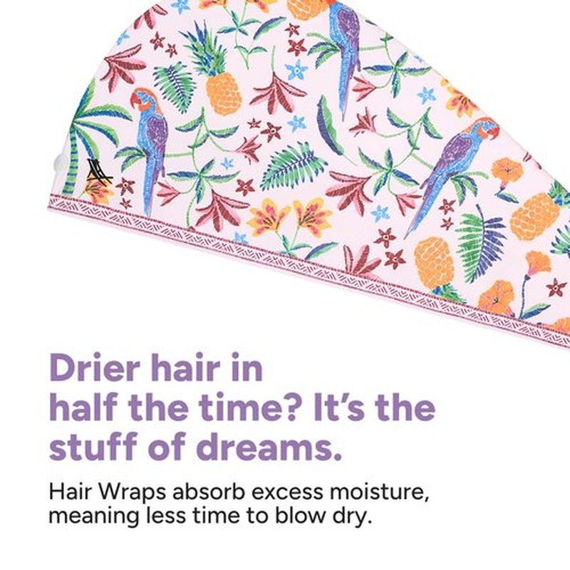 Dock & Bay Turban Hair Towel - for Home & The Beach - Super Absorbent, Quick Dry - Pink Paradise