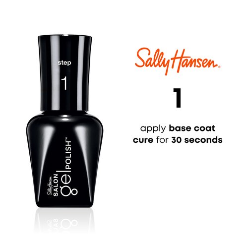 Sally Hansen Salon Gel Polish™, Gel Base Coat, Chip Resistant, Shiny Finish, LED Lamp Required
