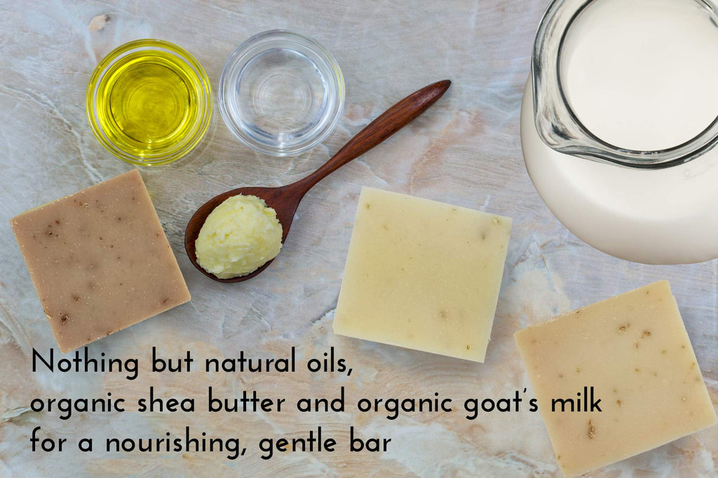 Missamé Handmade Fresh Goat's Milk Bar Soap, Olive Oil Based With Organic Shea Butter (Lavender Mint, 3 bars Economy Pack)