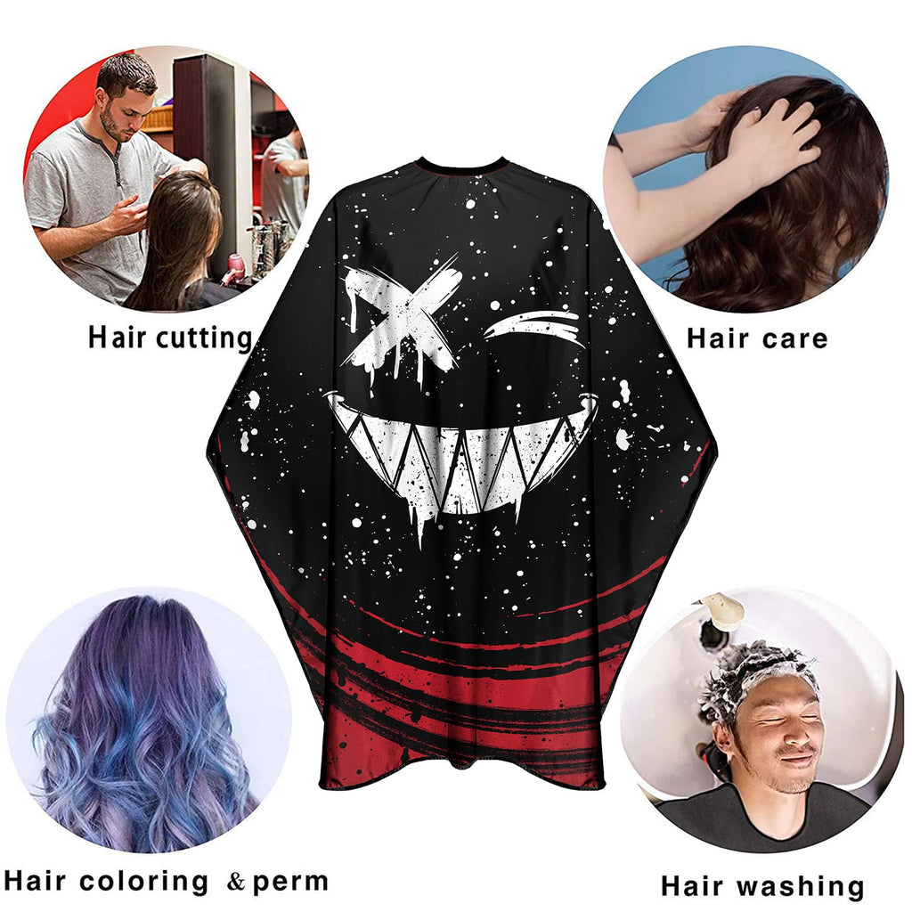 Barber Capes for Men Hair Cutting Capes with Snaps Salon Capes for Stylists Waterproof Hairdresser Gown Cape- 63”× 56”(Black)