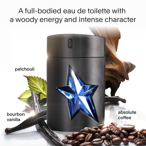 Mugler A*Men Eau de Toilette - Long Lasting Men's Cologne - Woody & Ambery with Patchouli & Coffee Extract
