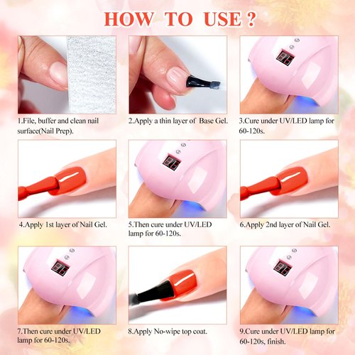 MTSSII Gel Nail Polish Set Glow in Dark Gel Polish 18PCS Gel Nail Polish Kit Fluorescent Glow in the Dark Effect Soak Off Pink Blue Green Nail Gel Polish Gifts for Women 7ml 0.24fl oz