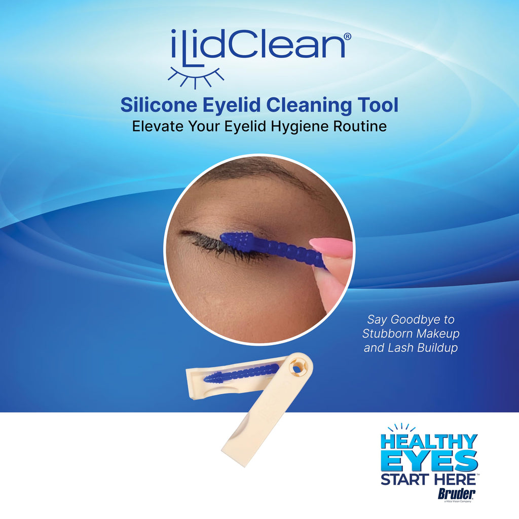 ILidClean Silicone Eyelid Cleaning Tool, Remove Lid Margin Debris Including Waxy Mascara Residue, Lash Gluesbiofilm, Makeup, Reusable, Compact and Portable1/pkg