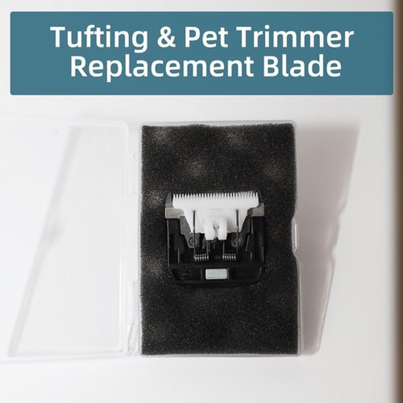 Transparia Tufting Trimmer Replacement Blades, Rug Trimmer Common Use Clipper Blade, for Tufting Clippers, Carpet Clippers, Tufted Accessories (Unadjustable)