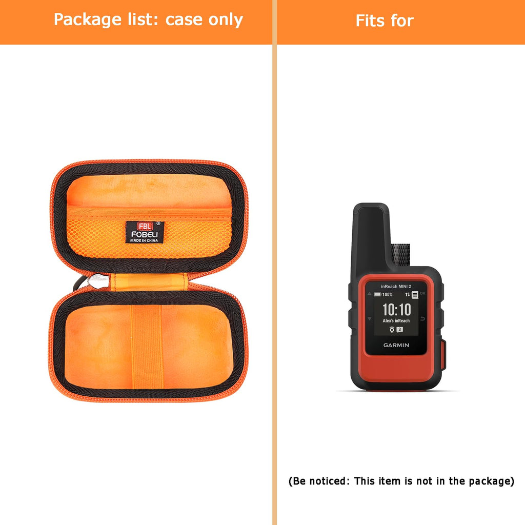 FBLFOBELI Portable Travel Carrying Case Replacement for Garmin inReach Mini/inReach Mini 2 (Case Only)