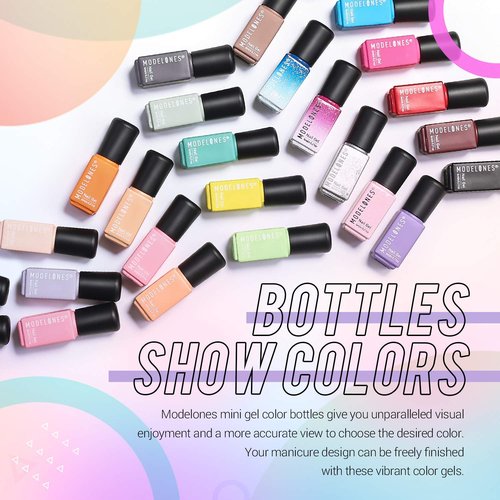 modelones Nail Strengthener and Growth Scented Nail Polish Set Gel Nail Repair for Damaged Nails Hardener Extra Strong and Growth 3-in-1 Repair Mode Gifts for Women 13.5ml 0.46 Fl Oz