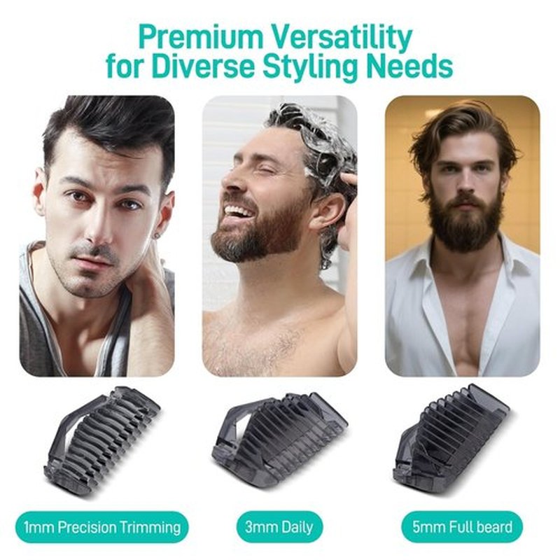 Philips Norelco OneBlade Shaver Guide Combs - Trimmer Guards Kit for Face & Body - 1/3/5mm