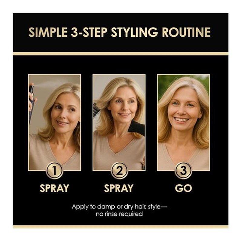 ThickTails Hair Thickening Spray - Instant Volume & Fuller Hair for Fine or Thinning Hair | 3.4 fl oz