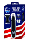 Barbasol Battery Powered Electric Ear and Nose Trimmer With Stainless Steel Blades, Foil Attachment, Detail Trimmer and Stand