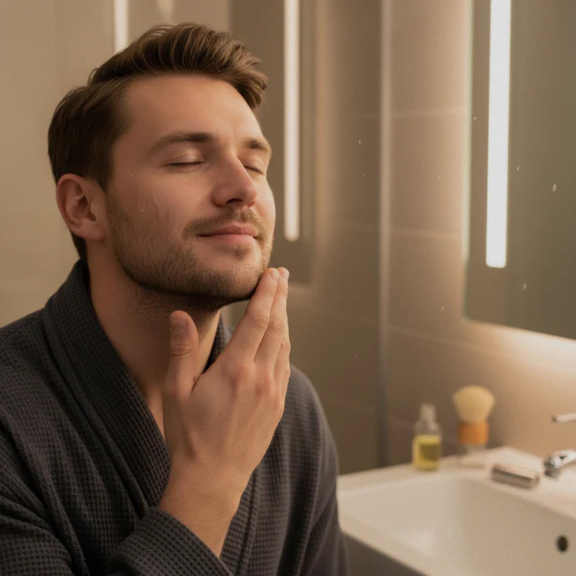 Grooming Lounge Beard Master Shave Oil - Eliminates Razor Drag and Burn - No Clogged Pores or Residue - Can be Used Solo or With a Cream - Translucent Solution - No Parabens - Cruelty Free - .5 oz