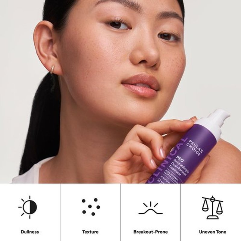 Paula’s Choice Pro Retinaldehyde Dual-Retinoid Face Serum Advanced Treatment, High Potency Anti-Aging Serum for Face, Breakout-Prone Skin, Radiance & Rough, Bumpy Texture, Fragrance-Free, 1 fl oz