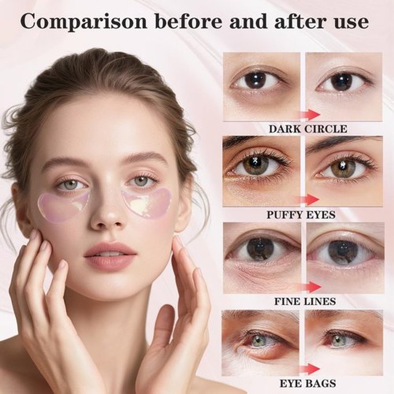 Nicotinamide Under Eye Patches (40 Pairs),Eye Mask Pads Skincare for Puffy Eyes,Fine Lines,Dark Circles,Wrinkles Treatment with Collagen & Hyaluronic Acid Birthday & Mothers Day Small Gift For Women