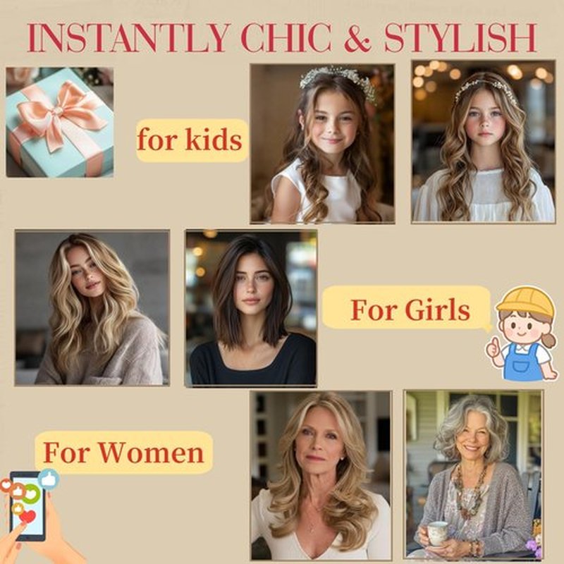 Rich Choices Short Clip in Hair Extensions Real Human Hair - 4PCS Remy Mini Clip ins Hairpiece for Women - Hairs Extensions for Thin Hairs 2PCS 6inch+2PCS 8inch #4 Medium Brown