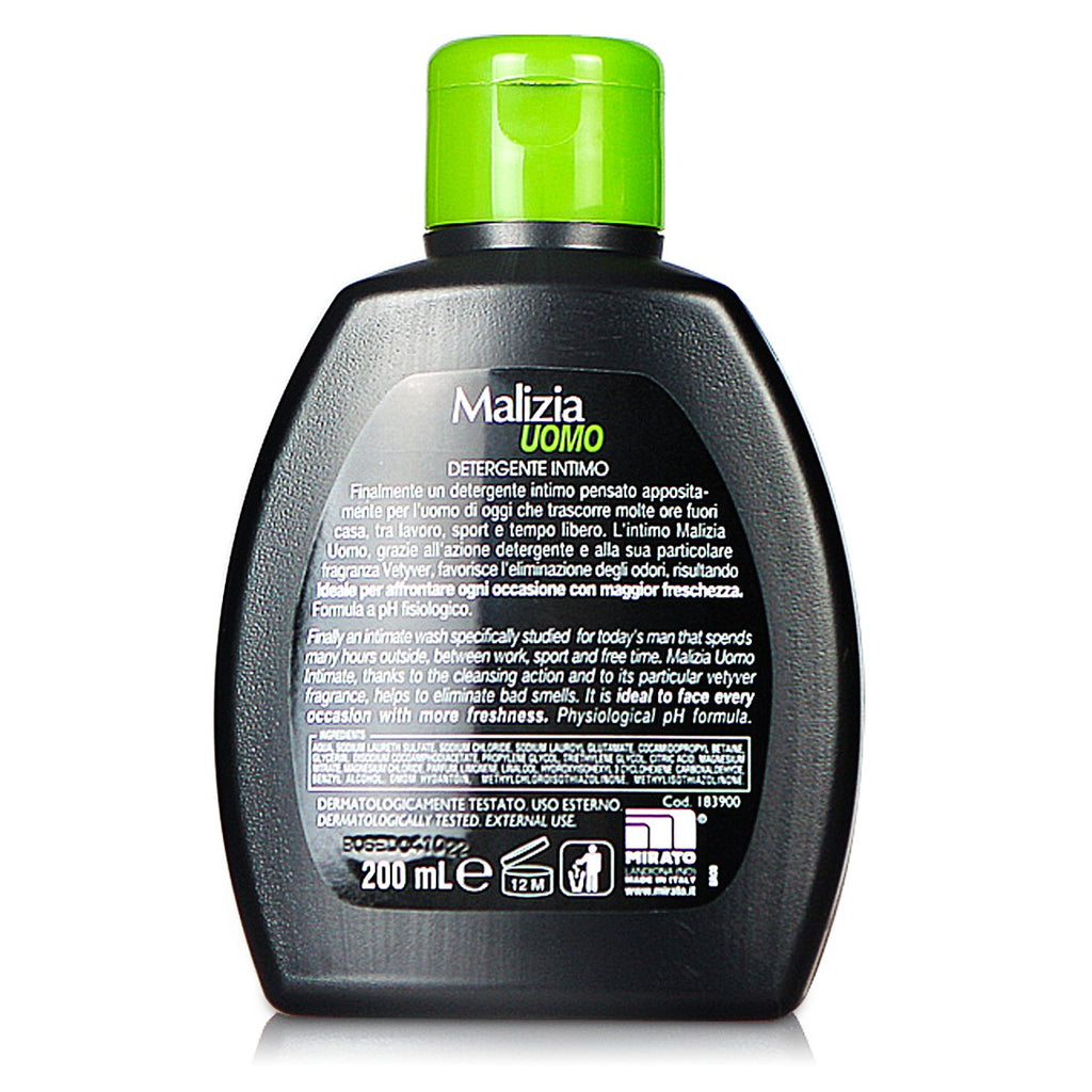Intimate Wash The Scent Of Vetiver Man 200 ml by Malizia Uomo