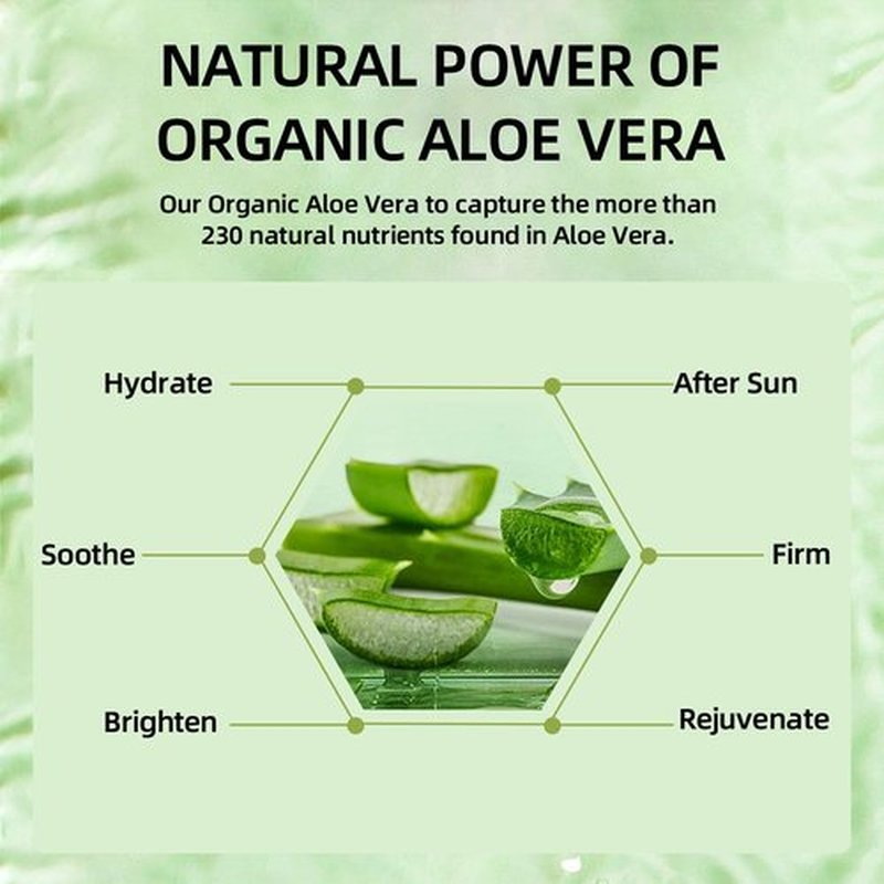 Grospe Aloe Vera Moisturizer Facial Cream,Facial Cream With 98% Organic Aloe Vera,Anti Wrinkle Face Moisturize Cream,For Dry Skin,Acne Scars,Soft,Moisturizing,And Delicate Skin