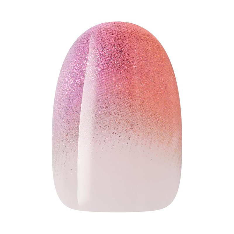 WICKED X KISS Press On Nails - Pink Perfection | Waterproof, Chip-Proof & Smudge-Proof | 28 Short Oval Nails with Gel Glue & Mini File
