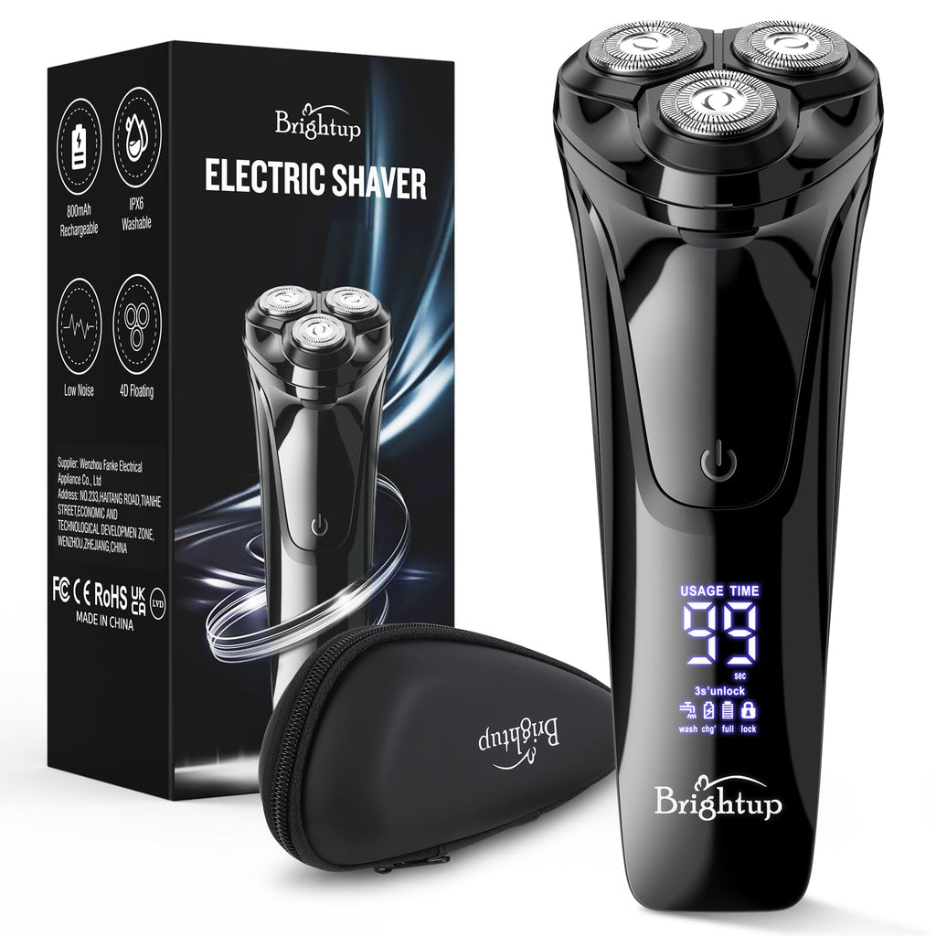 Brightup Electric Razor for Men Face, Wet & Dry Electric Shaver for Men