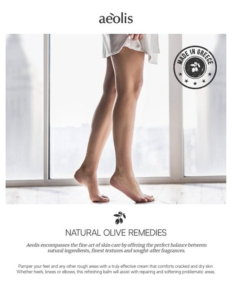 AEOLIS 10% Urea Foot Cream - Deep Moisturizing Treatment for Cracked Heels | 2.03 fl oz with Beeswax & Shea Butter