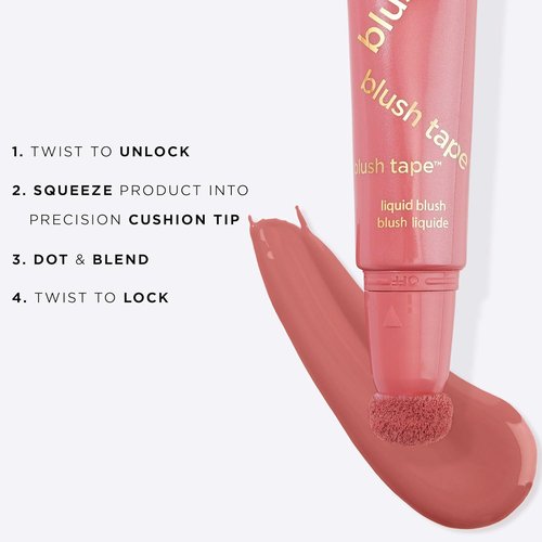 Tarte Blush Tape Satin Liquid Blush - Blendable, Buildable Formula with Mineral Pigments & Hydrating Butters