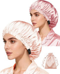 3Pcs Hair Bonnets For Sleeping Satin Bonnet For Women Silk Bonnets Womens Curly Hair Sleep Caps Silky Night Cap