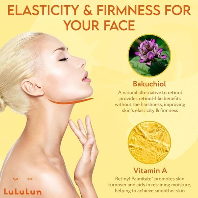 Lululun Vitamin C Face Mask - Hydrating Sheet Mask with 7 Herbs & Vitamins for Clear Skin | 28 Pack