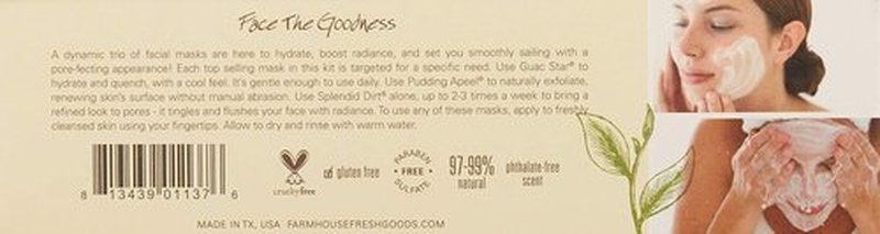FarmHouse Fresh Quick Recovery Face Mask Sampler - 3 Count for Radiant Skin