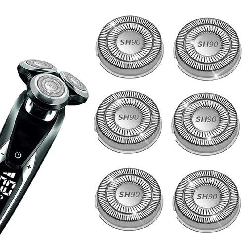 Philips Norelco SH90 Replacement Heads - Upgrade Double Blades for Series 9000 & 8000 Electric Razors