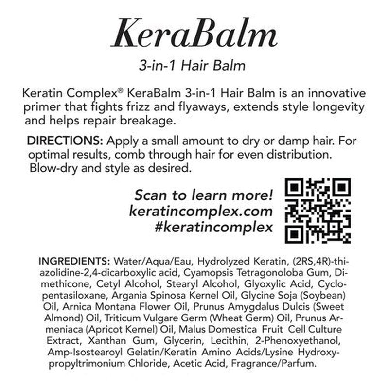 Keratin Complex - KeraBalm 3-in-1 Hair Balm for Nourished, Smooth Hair - 1.7 Fl Oz