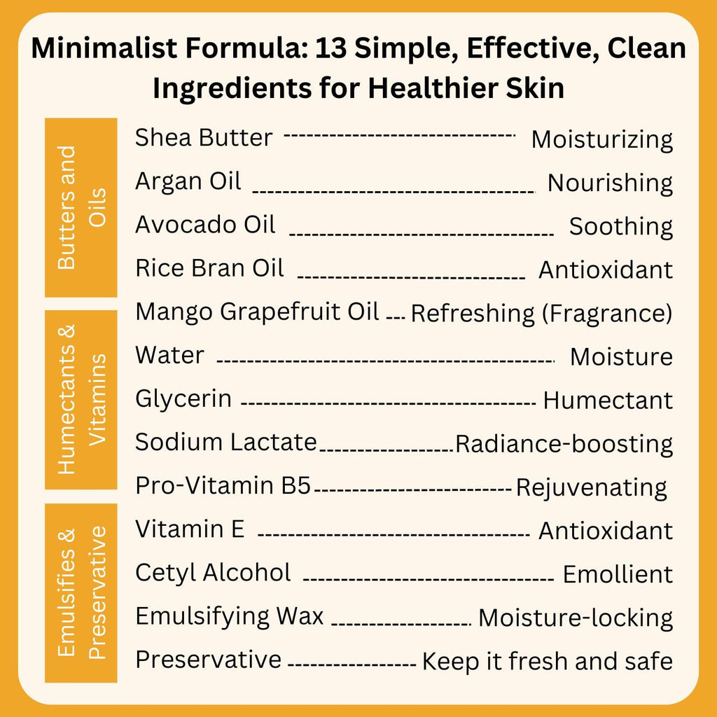 RaGaNaturals Natural Mango Shea Butter Lotion - Tropical Lotion with Vitamin E, B5, Argan & Avocado Oil - Refreshing, Hydrating & Nourishing Moisturizer - Vegan, Cruelty-Free & Paraben Free - 8 Oz
