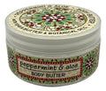 Greenwich Bay Trading Company PEPPERMINT and ALOE Shea and Cocoa Butter Body Butter - From the Garden Collection - 8 Ounce Tub