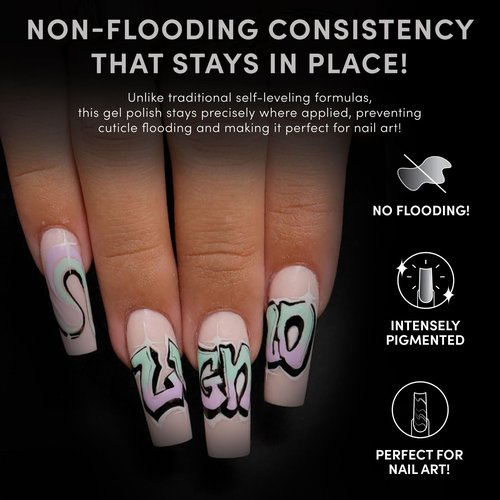 Chaun Legend UV Gel Nail Polish, 0.5 Ounce Long Lasting Salon Quality, Bubble Free Professional Manicures, Quick Dry, High Shine, Caution Tape LG5057 (neon yellow)