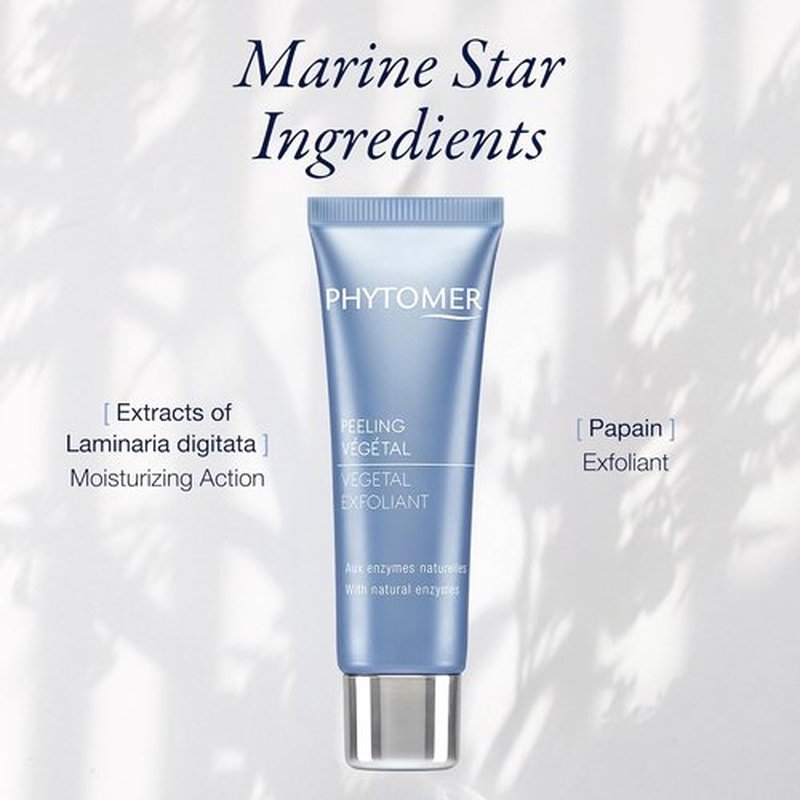 PHYTOMER Gentle Face Exfoliator - Natural Enzyme Formula for Cleansing & Refining Skin Texture | 50ml