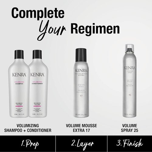 Kenra Volume Spray 25 - Super Hold Finishing Hairspray | Flake-Free & Fast-Drying | Humidity Resistant for All Hair Types