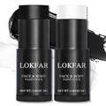 LOKFAR Black and White Face Body Paint Stick, White Foundation Makeup, Eye Black Stick for Sports, Professional Halloween Face Makeup Kit for Mime Zombie Clown Vampire Skeleton Skull Joker Costume