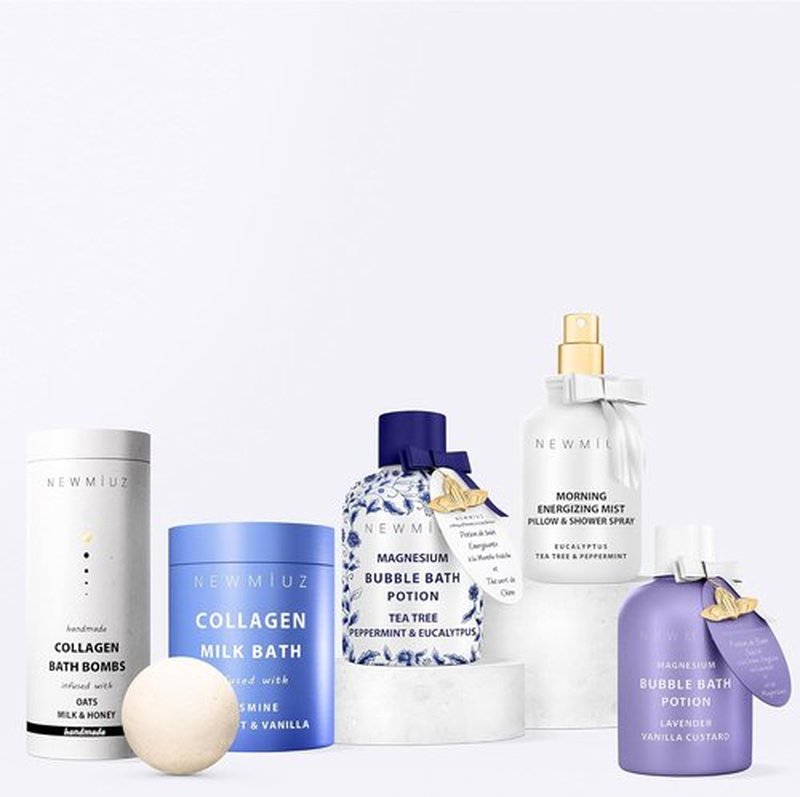 Skiennix Magnesium Bubble Bath - Long-Lasting Foam for Sore Muscle Recovery | Tea Tree & Eucalyptus Relaxation