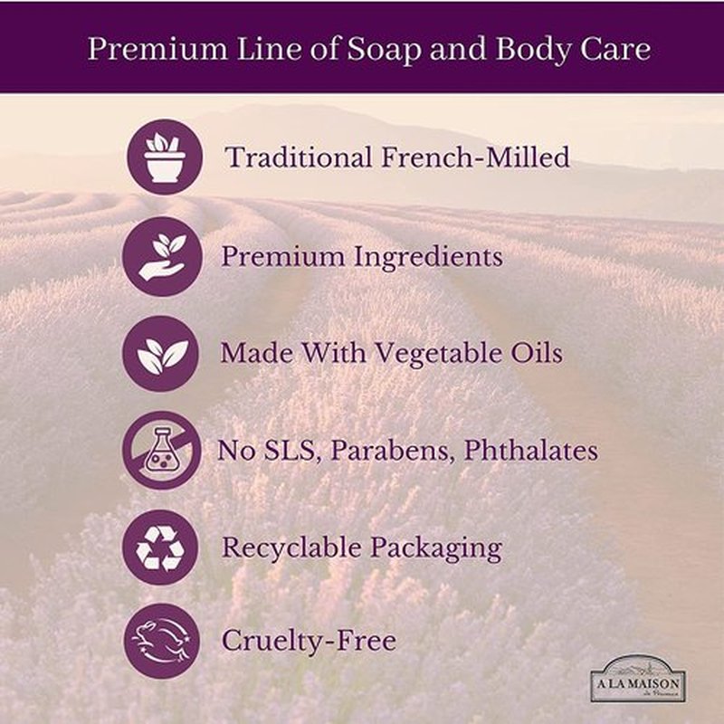A LA MAISON Heirloom Peach Hand Wash - Natural, Biodegradable, Vegan & Cruelty-Free | 16.9 Fl Oz Bottle