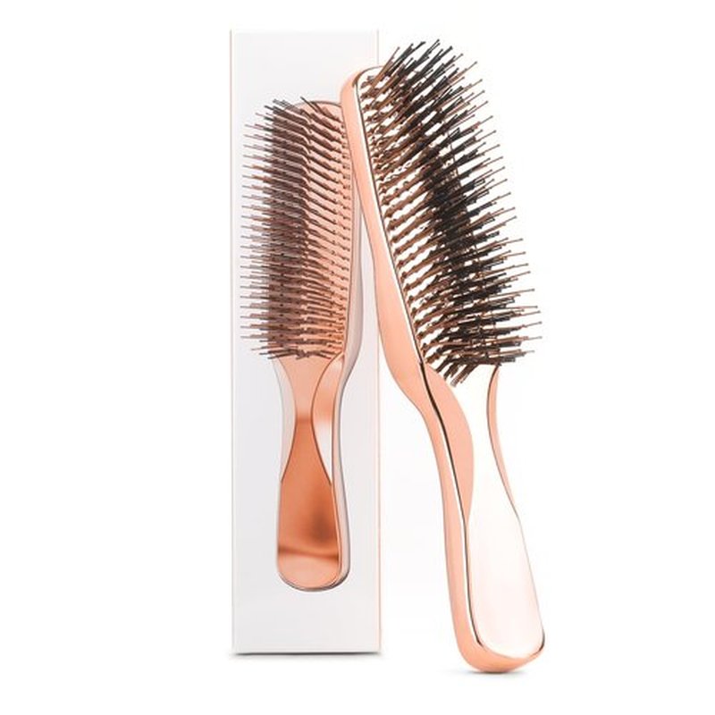 Daily Gard Detangling Hair Brush, Dry and Wet Detangler Hair Brush for Women and Men, Massager Scalp Brush for Straight/Long/Fine Hair, Rose Gold