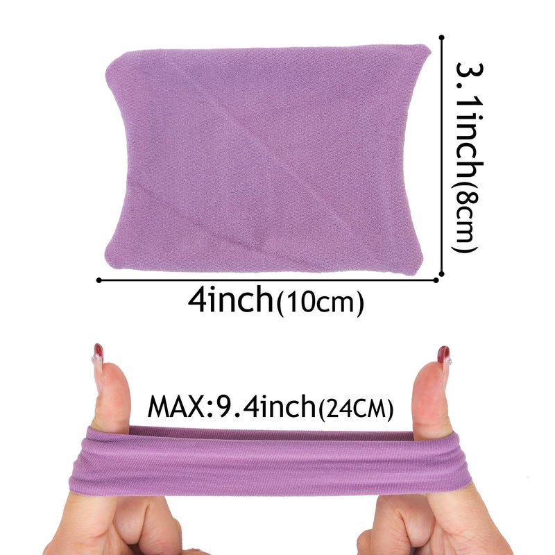 XIMA 20PCS Thick Seamless Hair Ties, Hair Scrunchies Elastics Hair Bands Large Soft Nylon Rope Ponytail Holders for Thick Heavy or Curly for Girls and Women