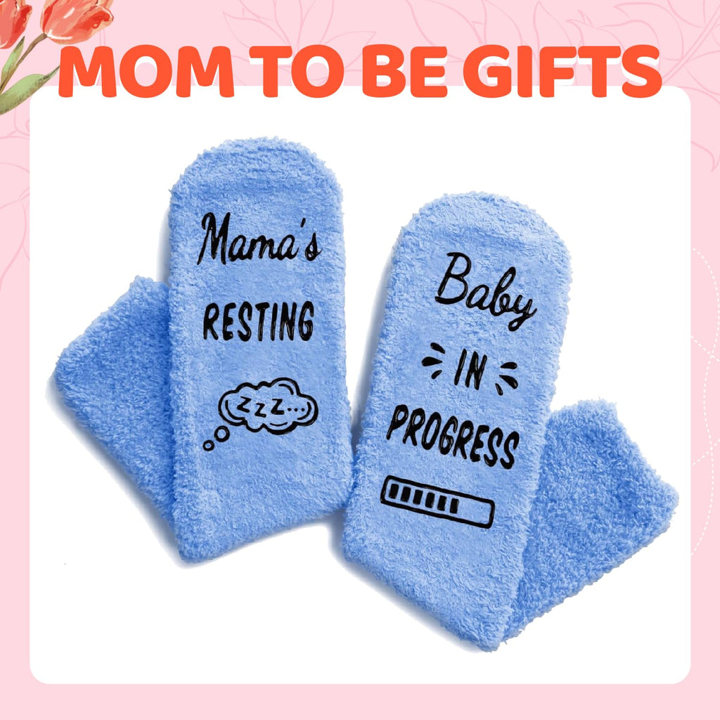 HAPPYPOP New Mom Gifts for Women - Pregnancy Socks for Pregnant Wife, Mother's Day Gifts for First Time Moms, Labor Delivery Gift